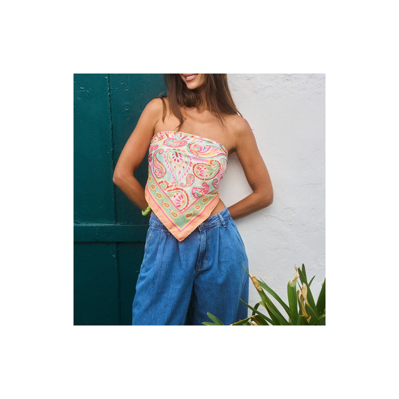 Ibiza Printed Lightweight Scarf Le Voyage En Panier