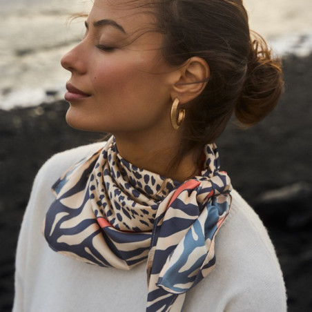 Nairobi Jungle Spirit Printed Lightweight Scarf Le Voyage En Panier