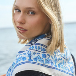 The Basket Voyage Printed Scarf Saint Malo