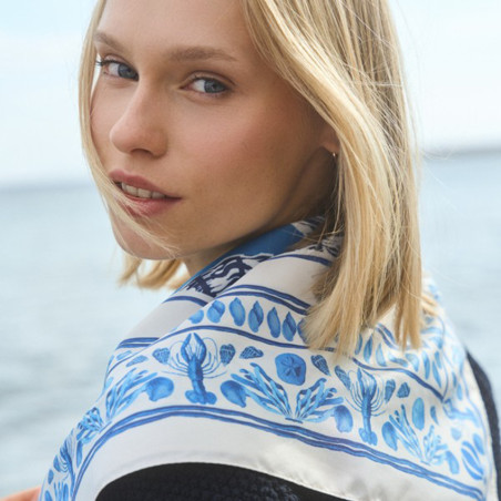 The Basket Voyage Printed Scarf Saint Malo