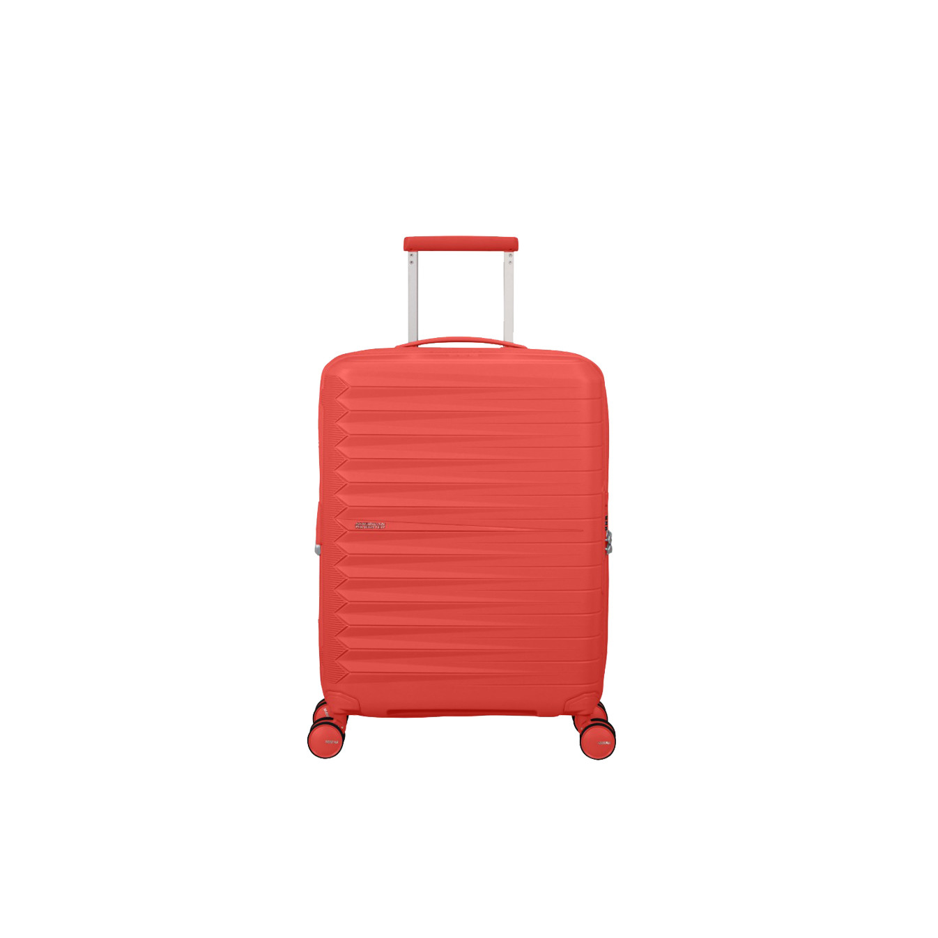 American Tourister Fastforward Carry-On Trolley 4 Wheels Sunset Coral