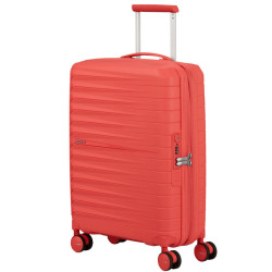 American Tourister Fastforward Carry-On Trolley 4 Wheels Sunset Coral