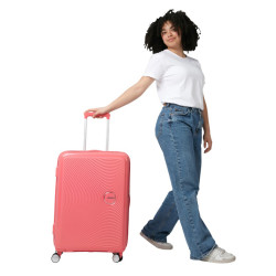 American Tourister Sound Box Spinner 67 cm Cabin Luggage Trolley 4 ...