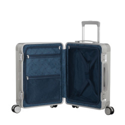 American Tourister Soundbox Alu Carry-On Trolley 4 Wheels Silver