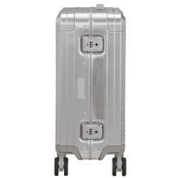 American Tourister Soundbox Alu Carry-On Trolley 4 Wheels Silver