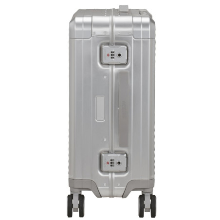 American Tourister Soundbox Alu Carry-On Trolley 4 Wheels Silver
