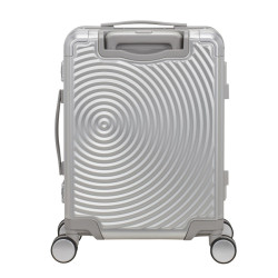 American Tourister Soundbox Alu Carry-On Trolley 4 Wheels Silver