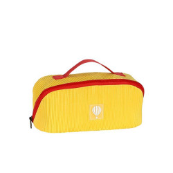 Le Voyage En Panier Bubble Gum Toiletry Bag Velvet Yellow