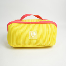 Le Voyage En Panier Bubble Gum Toiletry Bag Velvet Yellow