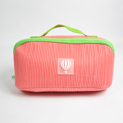 Le Voyage En Panier Bubble Gum Trousse De Toilette Velours Rose