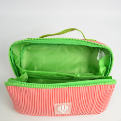Le Voyage En Panier Bubble Gum Trousse De Toilette Velours Rose