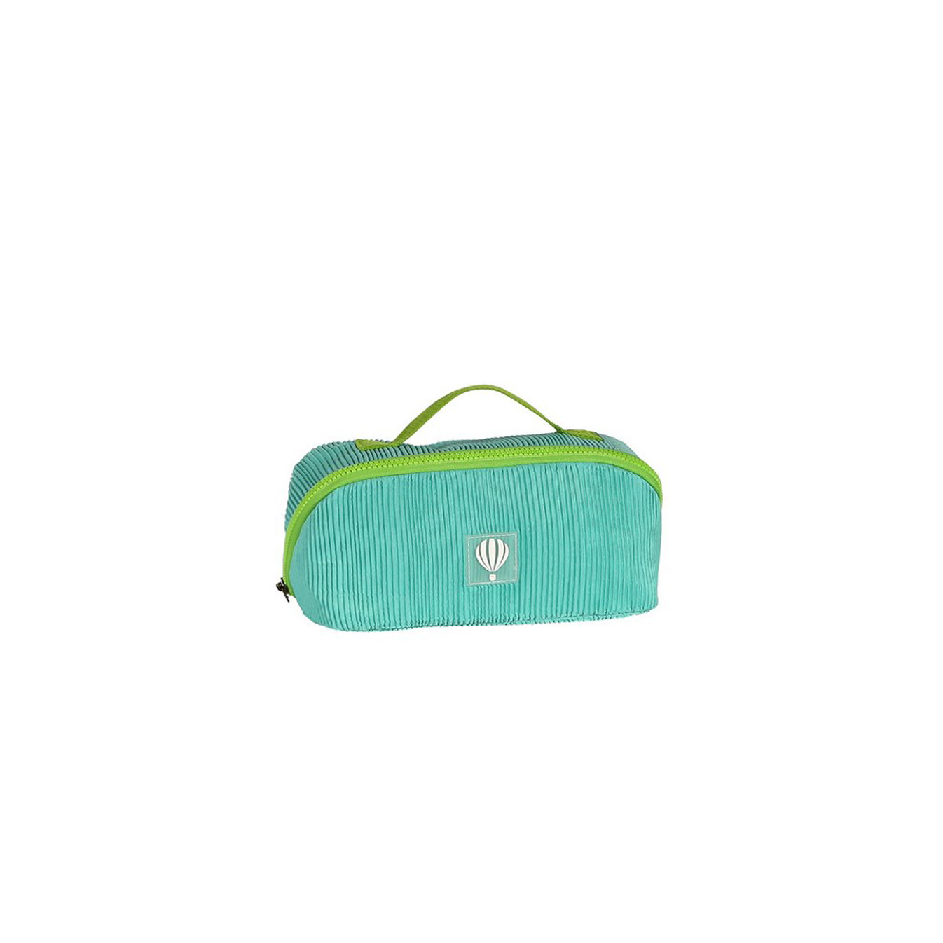 Le Voyage En Panier Bubble Gum Trousse De Toilette Velours Turquoise