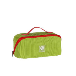 Le Voyage En Panier Bubble Gum Trousse De Toilette Velours Vert
