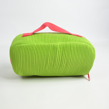 Le Voyage En Panier Bubble Gum Trousse De Toilette Velours Vert