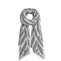 Farfouillette Souffle Végétal Black Floral Scarf