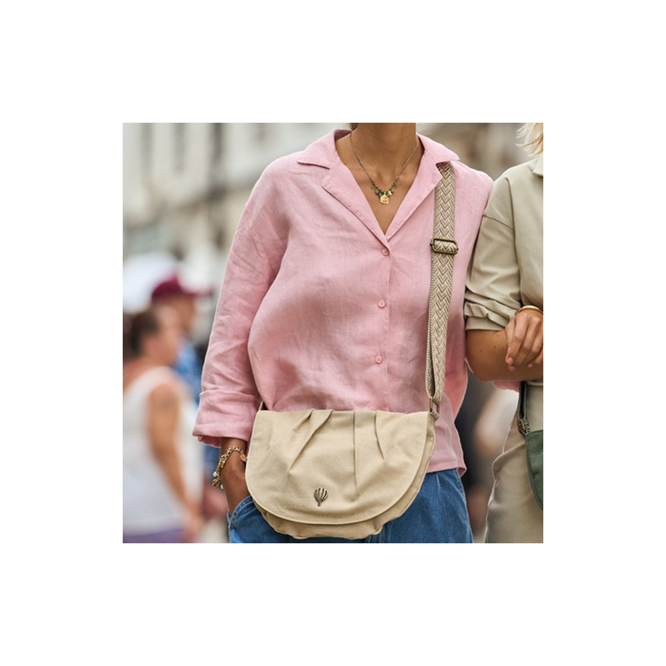 Le Voyage en Panier Stelina Beige Bag
