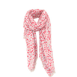 Farfouillette Golden Petals Scarf with Colorful Rose Patterns