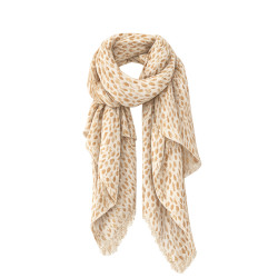 Farfouillette Eclat De Lumière Camel Pattern Scarf