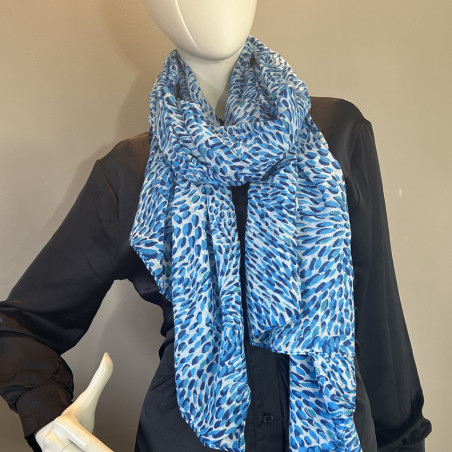 Farfouillette Eclat De Lumière Foulard A Motif Jean porté