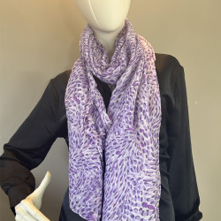 Farfouillette Eclat De Lumière Foulard A Motif Violet