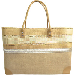 Le Voyage en Panier Costa Brava Brillo Beach Bag L Beige