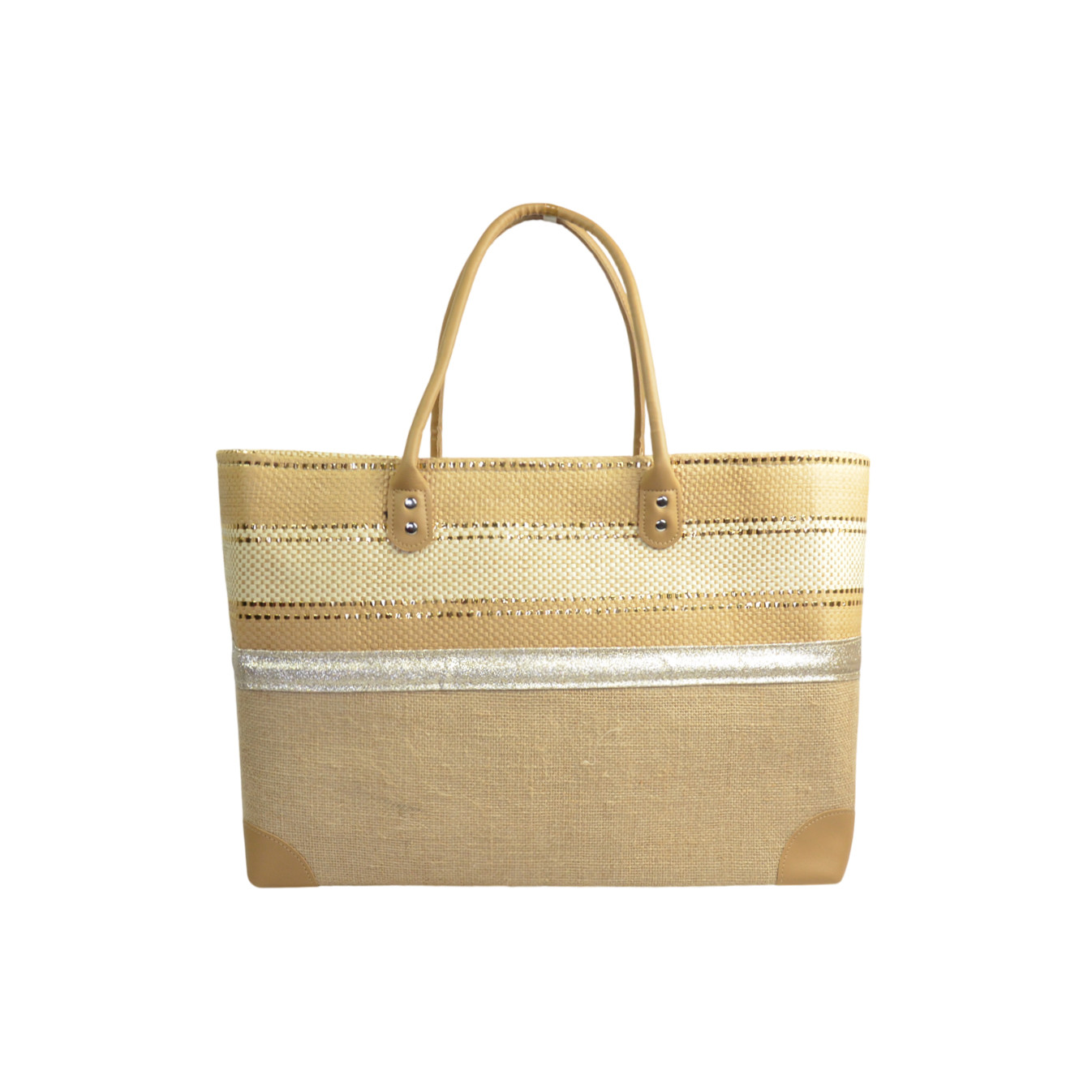 Le Voyage en Panier Costa Brava Brillo Cabas L Beige