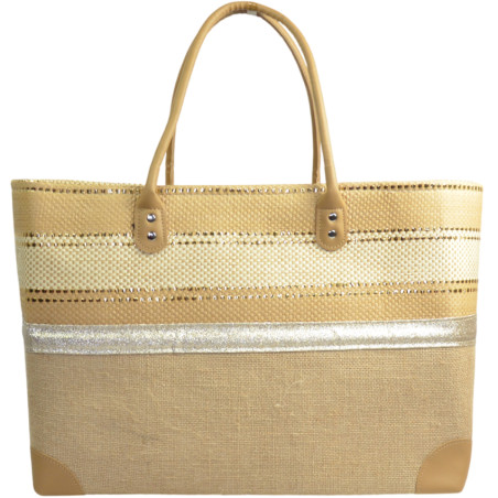 Le Voyage en Panier Costa Brava Brillo Beach Bag L Beige
