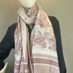 Farfouillette Tapestry Rose Elegant Scarf Rose