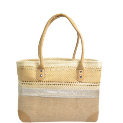 Le Voyage en Panier Costa Brava Brillo Beach Bag S Beige