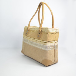 Le Voyage en Panier Costa Brava Brillo Beach Bag S Beige