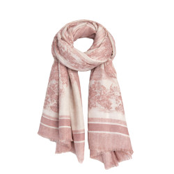 Farfouillette Tapestry Rose Elegant Scarf Rose