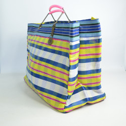 Le Voyage en Panier Ecolette Yellow Navy Tote