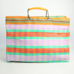 Le Voyage en Panier Ecolette Orange Green Tote Bag