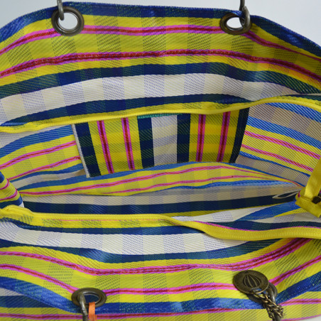 Le Voyage en Panier Ecolette Orange Green Tote Bag