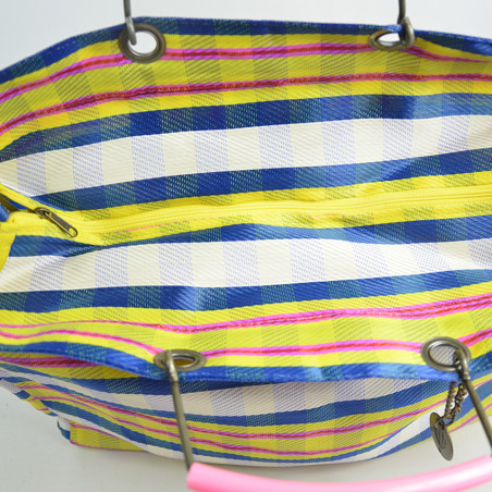 Le Voyage en Panier Ecolette Orange Green Tote Bag