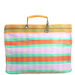 Le Voyage en Panier Ecolette Orange Green Tote Bag