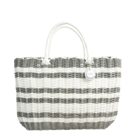 Le Voyage en Panier Luxidou Medium Bag White Silver