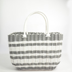 Le Voyage en Panier Luxidou Small White Silver Tote