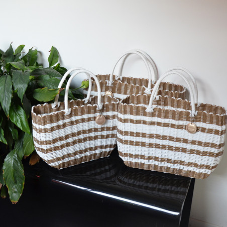 Le Voyage en Panier Luxidou Small Bag White Gold