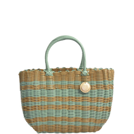 Le Voyage en Panier Luxidou Small Cabas Sage Gold