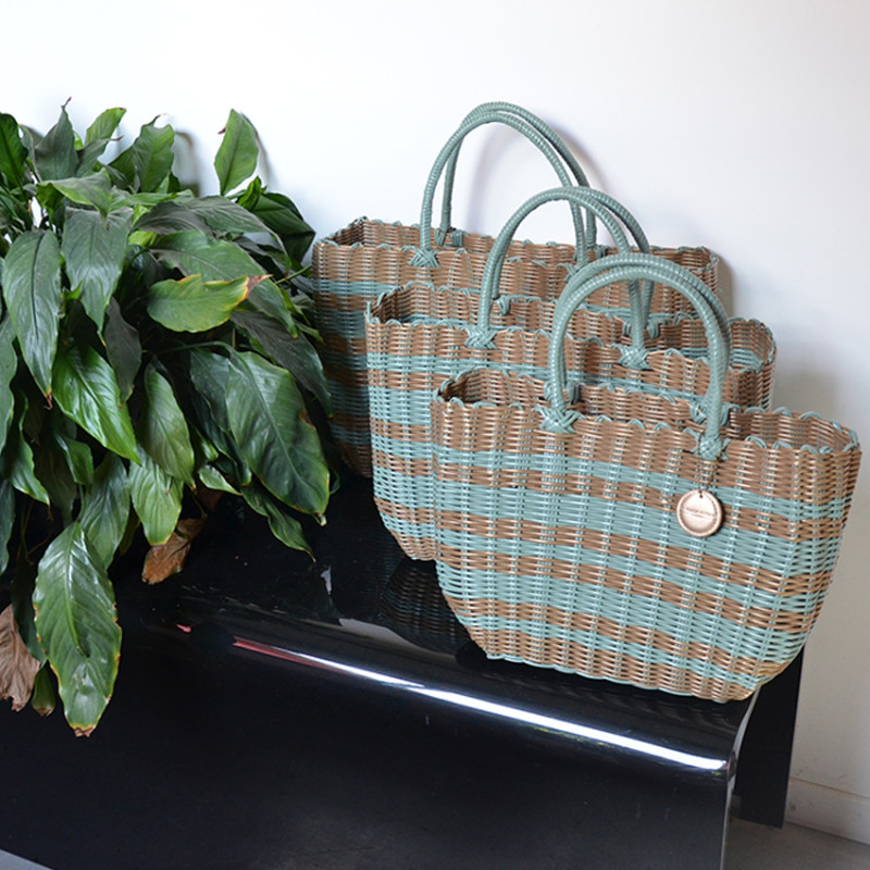 Le Voyage en Panier Luxidou Small Cabas Sauge Doré sml