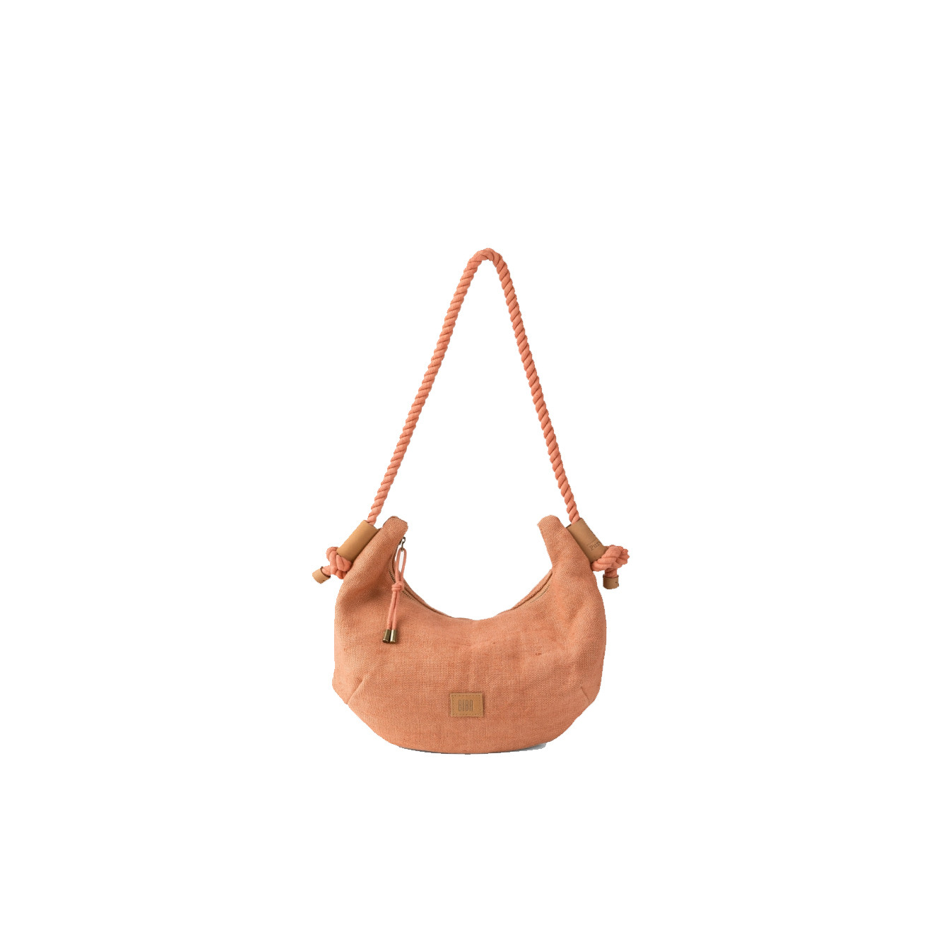 Biba Baa Sac Hobo En Lin & Coton Rosa Palo