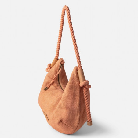 Biba Baa Hobo Bag in Linen & Cotton BAA1B Rosa Palo