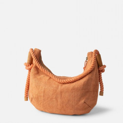 Biba Baa Hobo Bag in Linen & Cotton BAA1B Rosa Palo