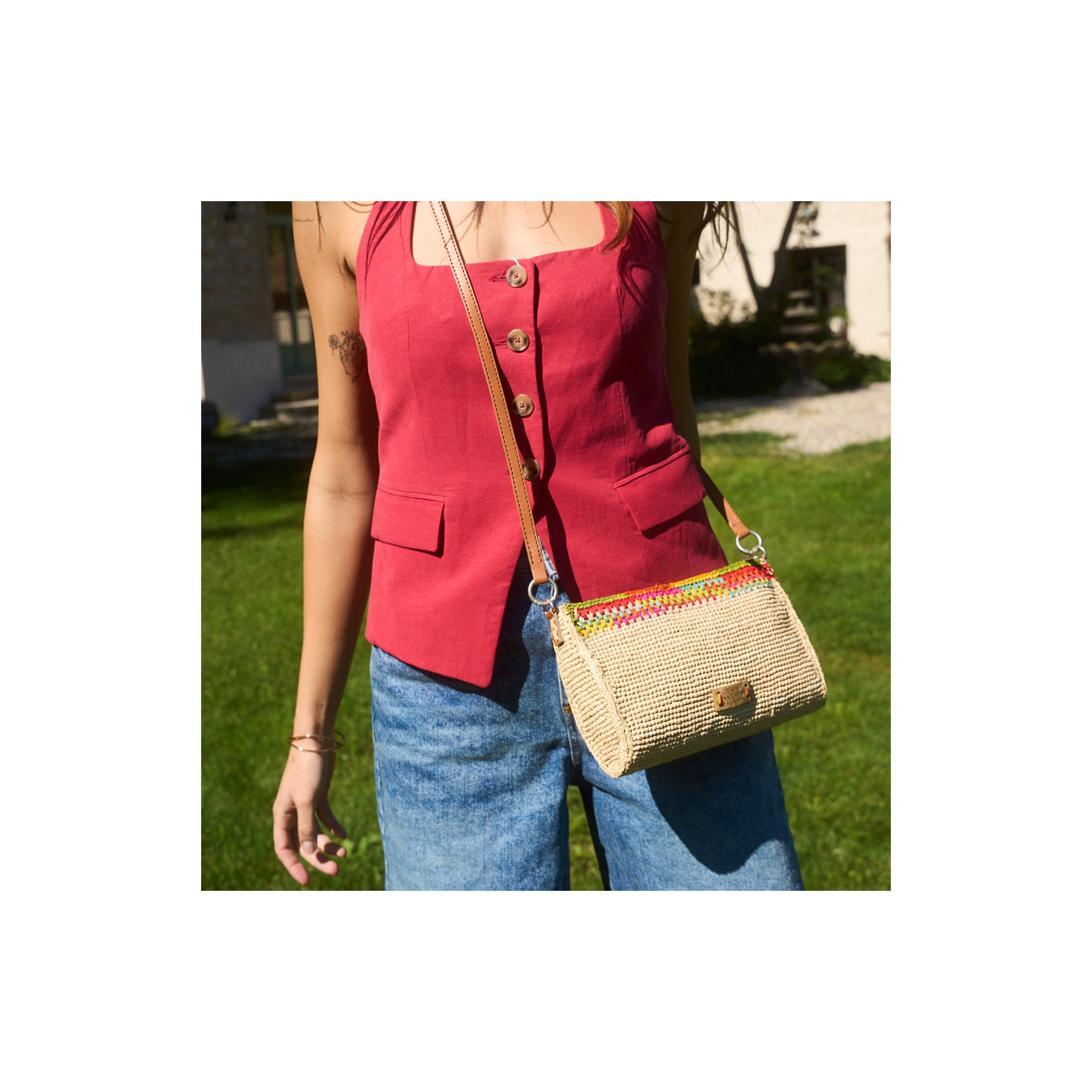 L'Atelier Du Crochet Pocoa Trotting Bag Multicolor Vivid