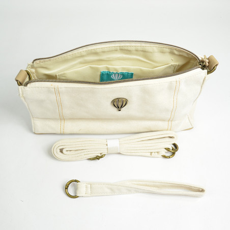Le Voyage en Panier Vichyfruit Dog Walker Bag and Ecru Pouch