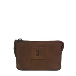 Biba Boston Zippered Wallet in Washed Leather BT35 Leather