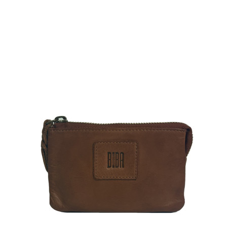 Biba Boston Zippered Wallet in Washed Leather BT35 Leather