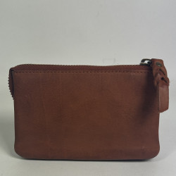 Biba Boston Zippered Wallet in Washed Leather BT35 Leather