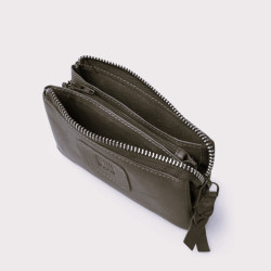 Biba Boston Zippered Wallet in Washed Leather BT35 Leather